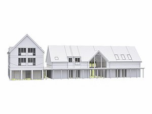 3D model neighborhood house