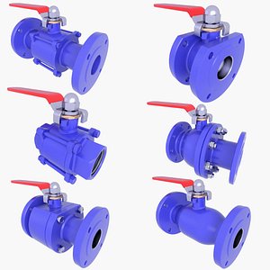 Industrial Ball Valves SET v13