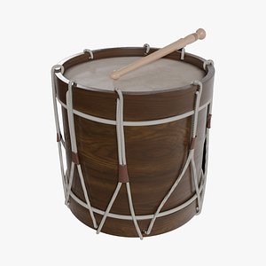 3D Tamboril Snare Drum Wooden