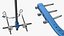 Rigid Distraction Frame for Cranial Surgery Blue