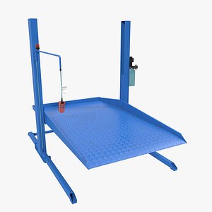3d post parking car lift model