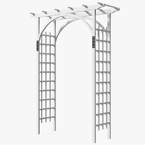 Wooden Garden Arch White