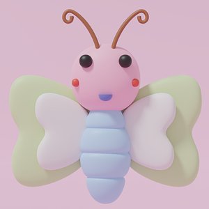 Cartoon Cute Butterfly 3
