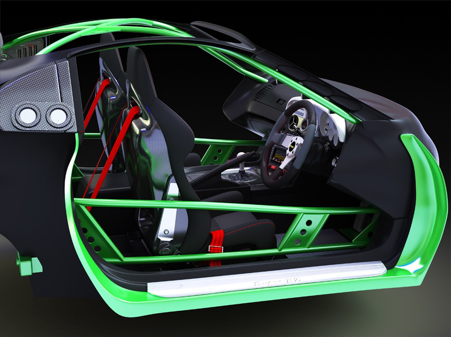 3D Toyota Supra Rz Interior - TurboSquid 1551485