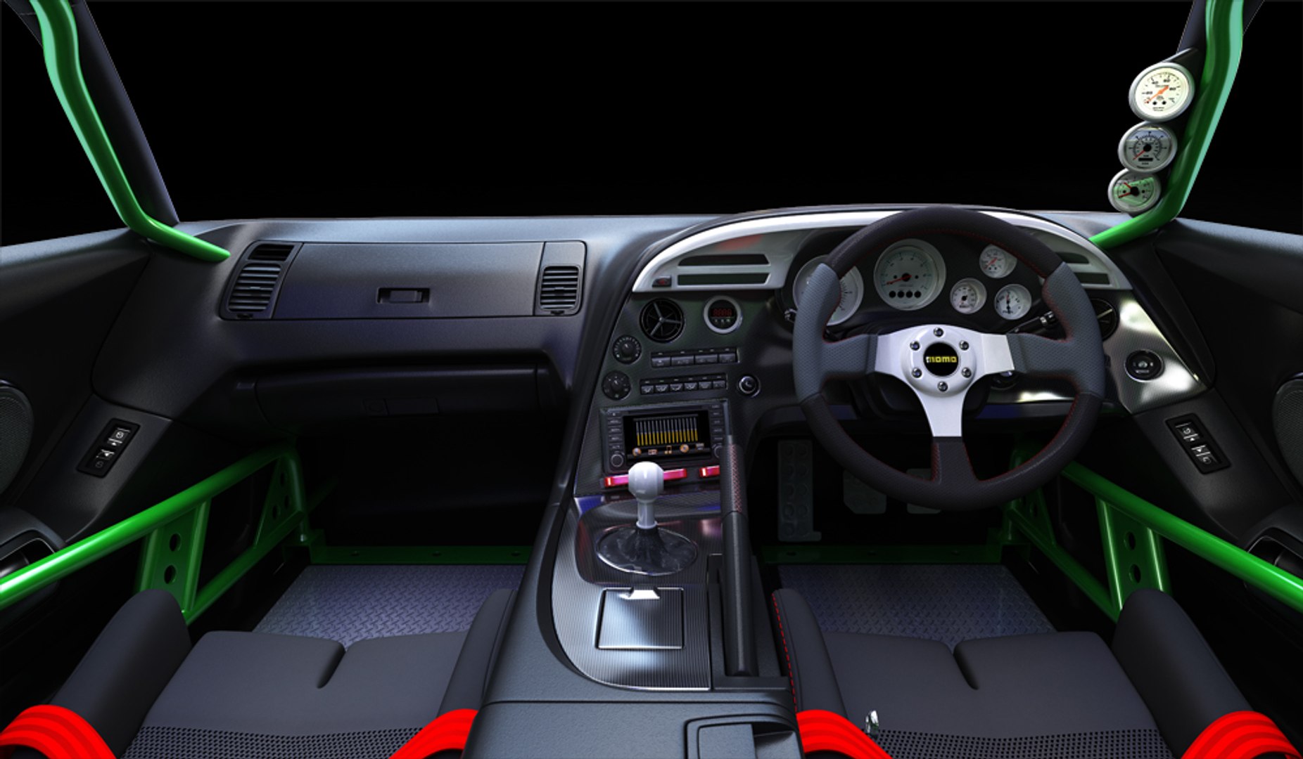3D Toyota Supra Rz Interior - TurboSquid 1551485