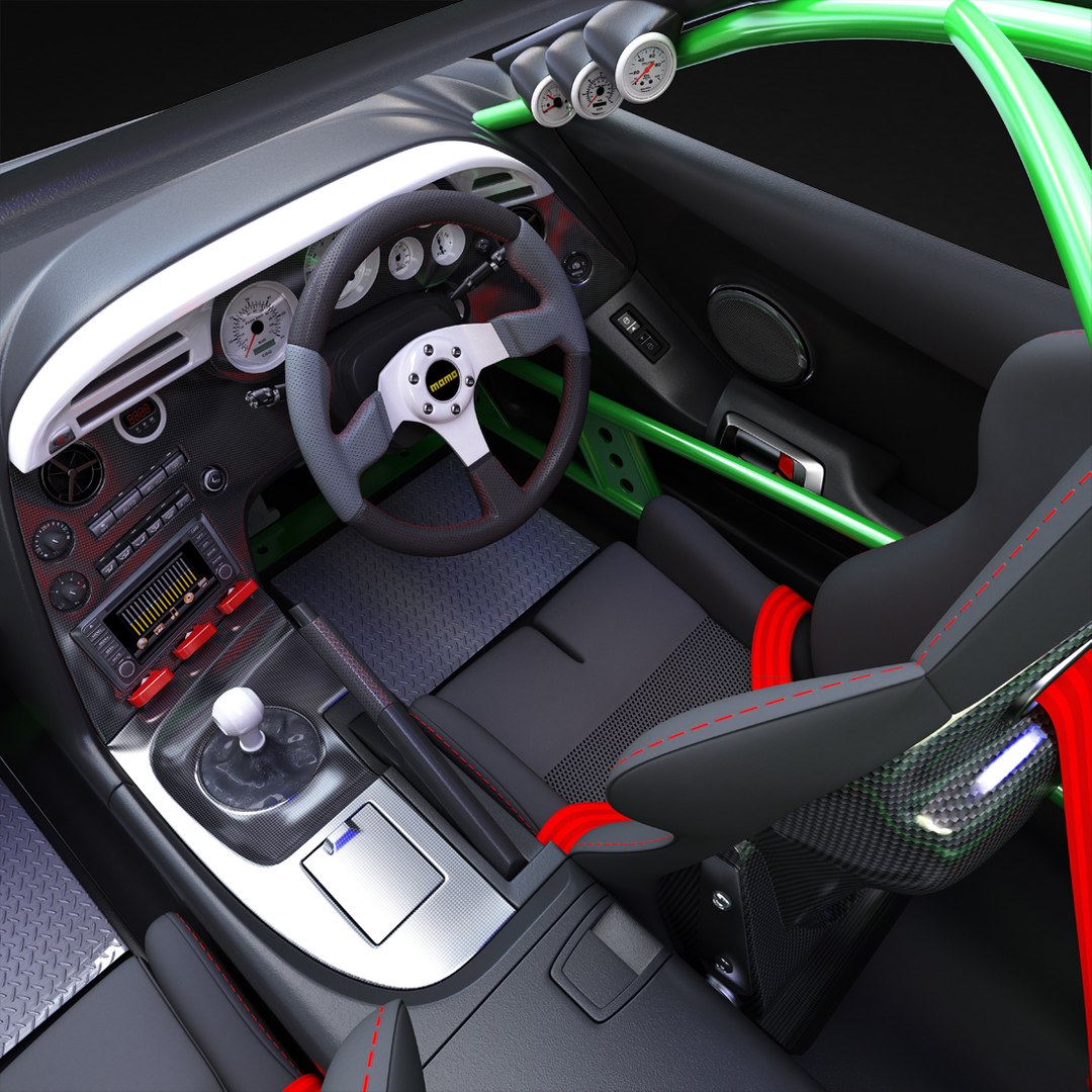 3D Toyota Supra Rz Interior - TurboSquid 1551485