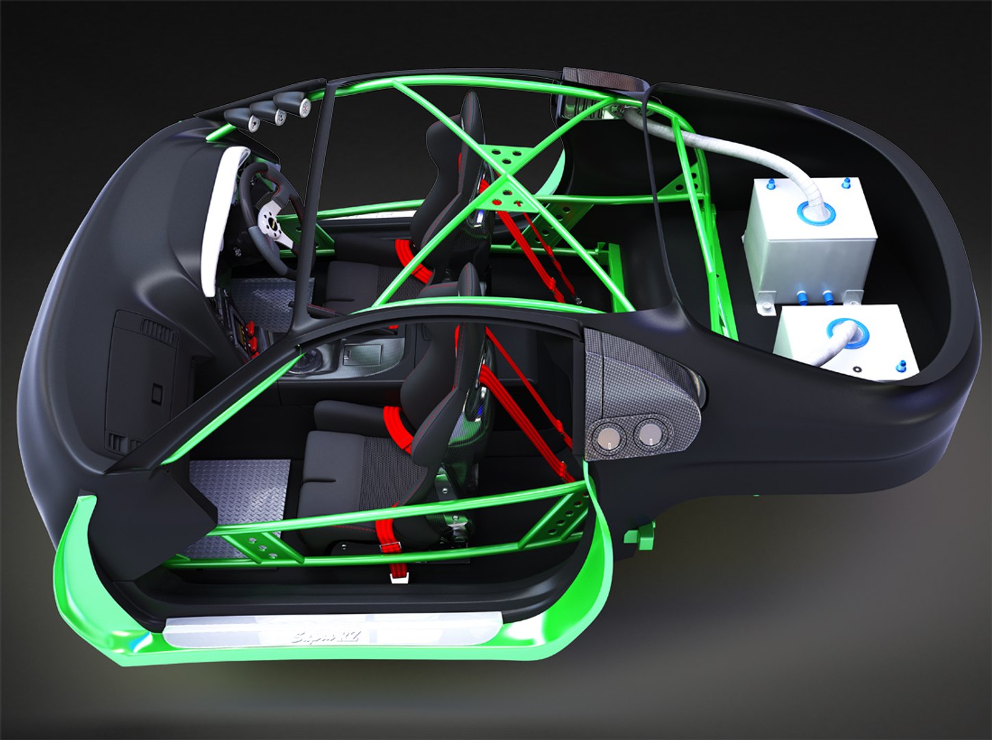 3D Toyota Supra Rz Interior - TurboSquid 1551485
