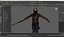 3D модель реалистичного персонажа вестерна Ман-Санджу