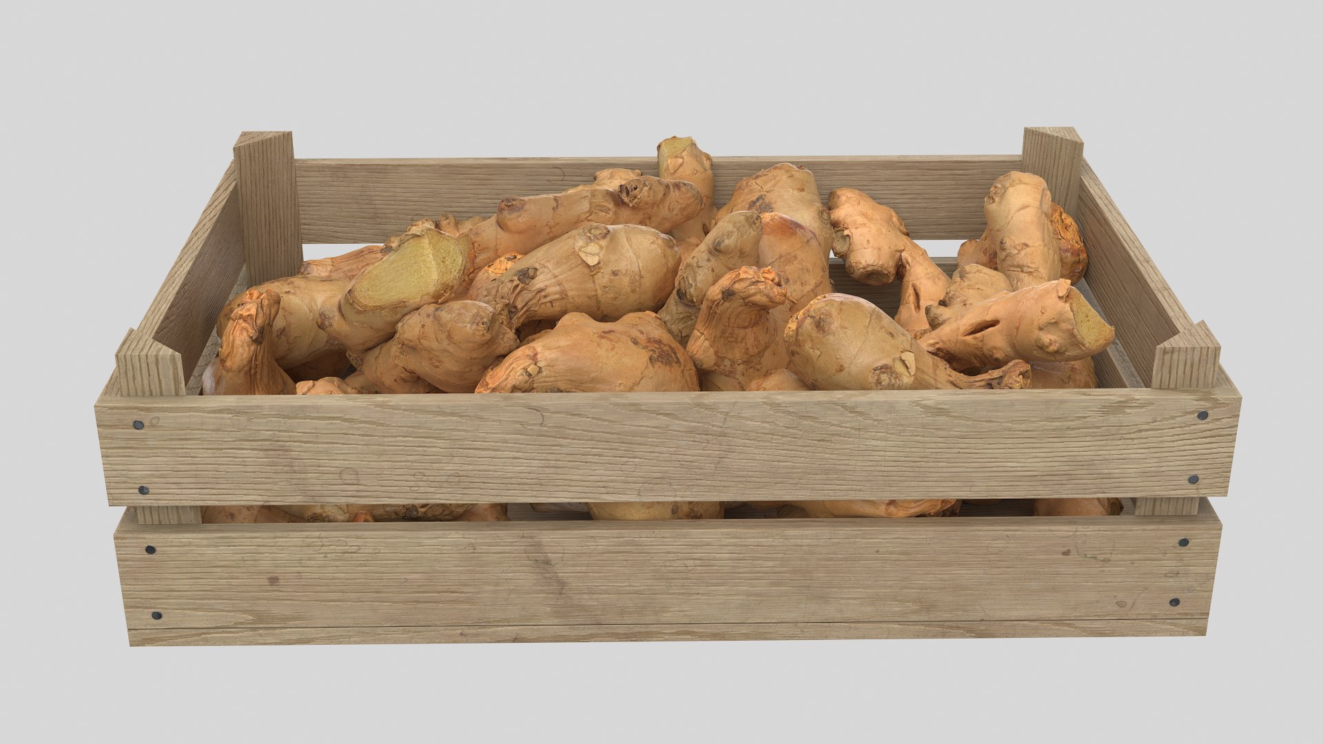 3D Ginger Crate Model - TurboSquid 1993193