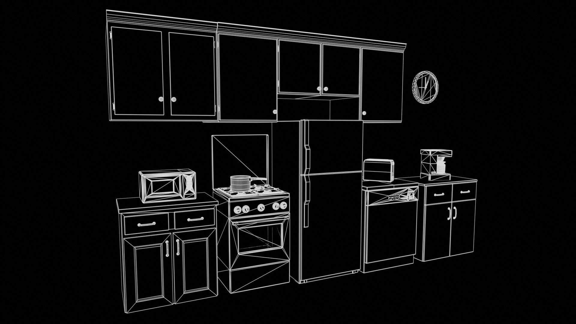 3D Kitchen Pack 90s - TurboSquid 2017761