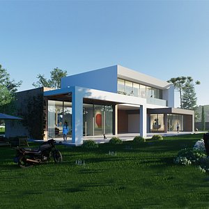3D villa model