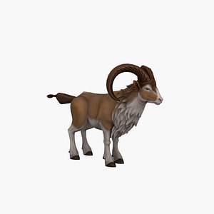3D Cartoon Goat