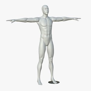 Mannequin T Pose Full Body Male