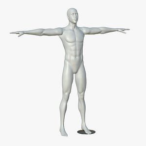 Mannequin T Pose Full Body Male