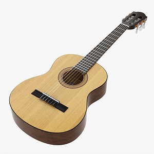 Classic acoustic guitar 01 3D