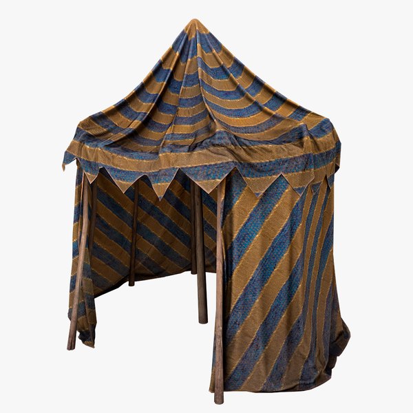 3D Medieval Circus Tent Market Stall