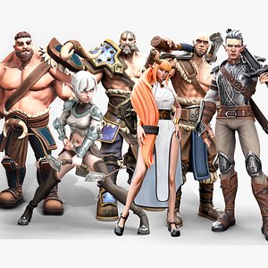 3D Pack 2 and 3 - Stylized Characters Warriors - 74