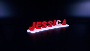 Custom Flip Name 3D print 3D