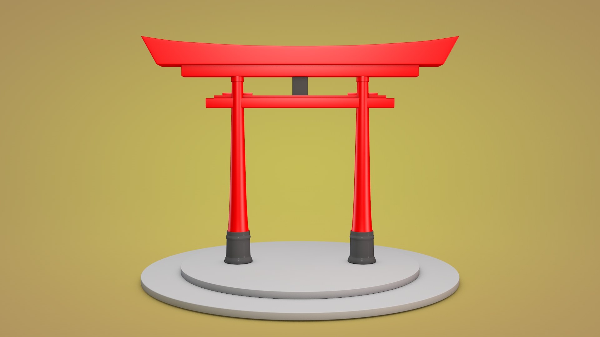 3D Japanese Japan Gate TurboSquid 1703870