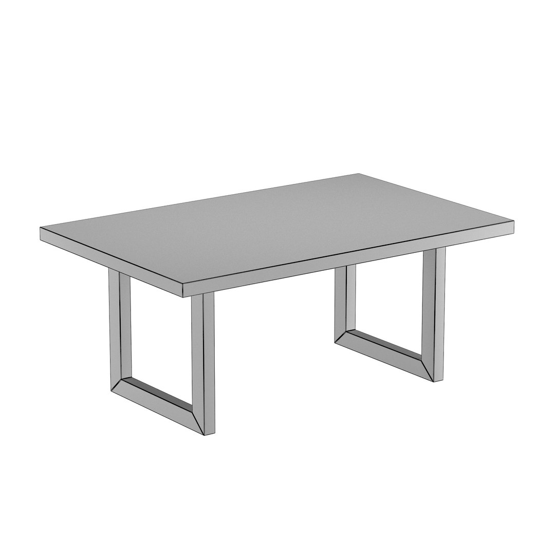Oak Global Table Rodin Chair Dining SET 3D Model - TurboSquid 2398597