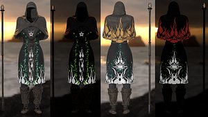 armor staff pbr 3D model