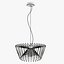 3D lattice loft chandelier model
