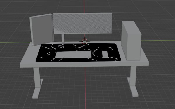게임 설정 모델 듀얼 모니터 스트리밍 3D 모델 - TurboSquid 2327558