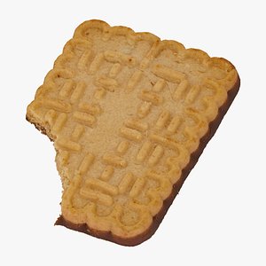 3D model christmas chocolate biscuit 05