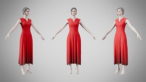 Dress 44 Alabama Crimson model