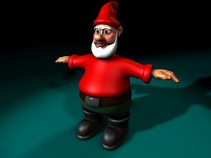 3d model gnome character