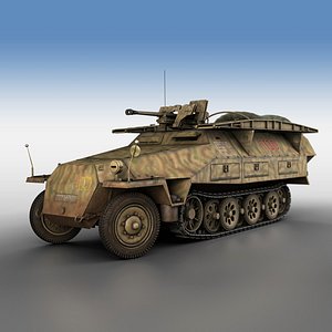 sd kfz 251 7 3D model