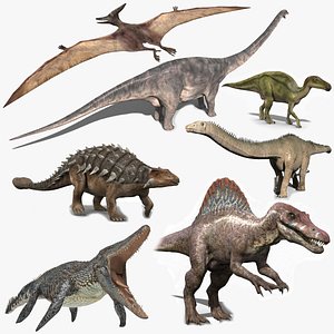 Dino Extra Pack 8K - fully animated 3D