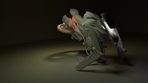 3D model moto voladora