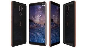 nokia 7 black copper 3D model