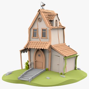 Cartoon House Stylized 3D model