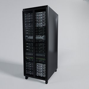 Dell Server Rack - High-Detail 3D Model