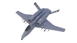 A-14A WILD WOLF stealth futuristic fighter concept jet