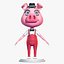 Rigged Cartoon Pig