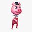 Rigged Cartoon Pig