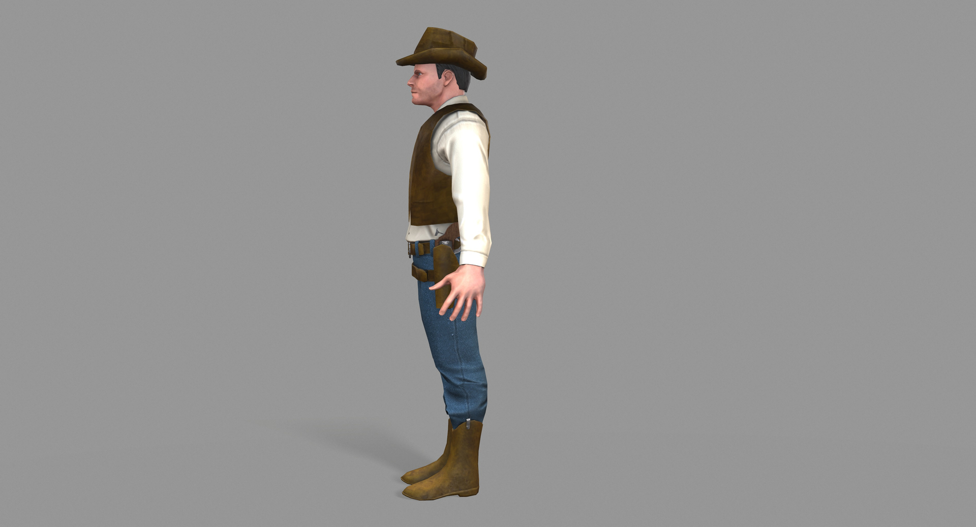 Unity cowboy 3D model - TurboSquid 1333310