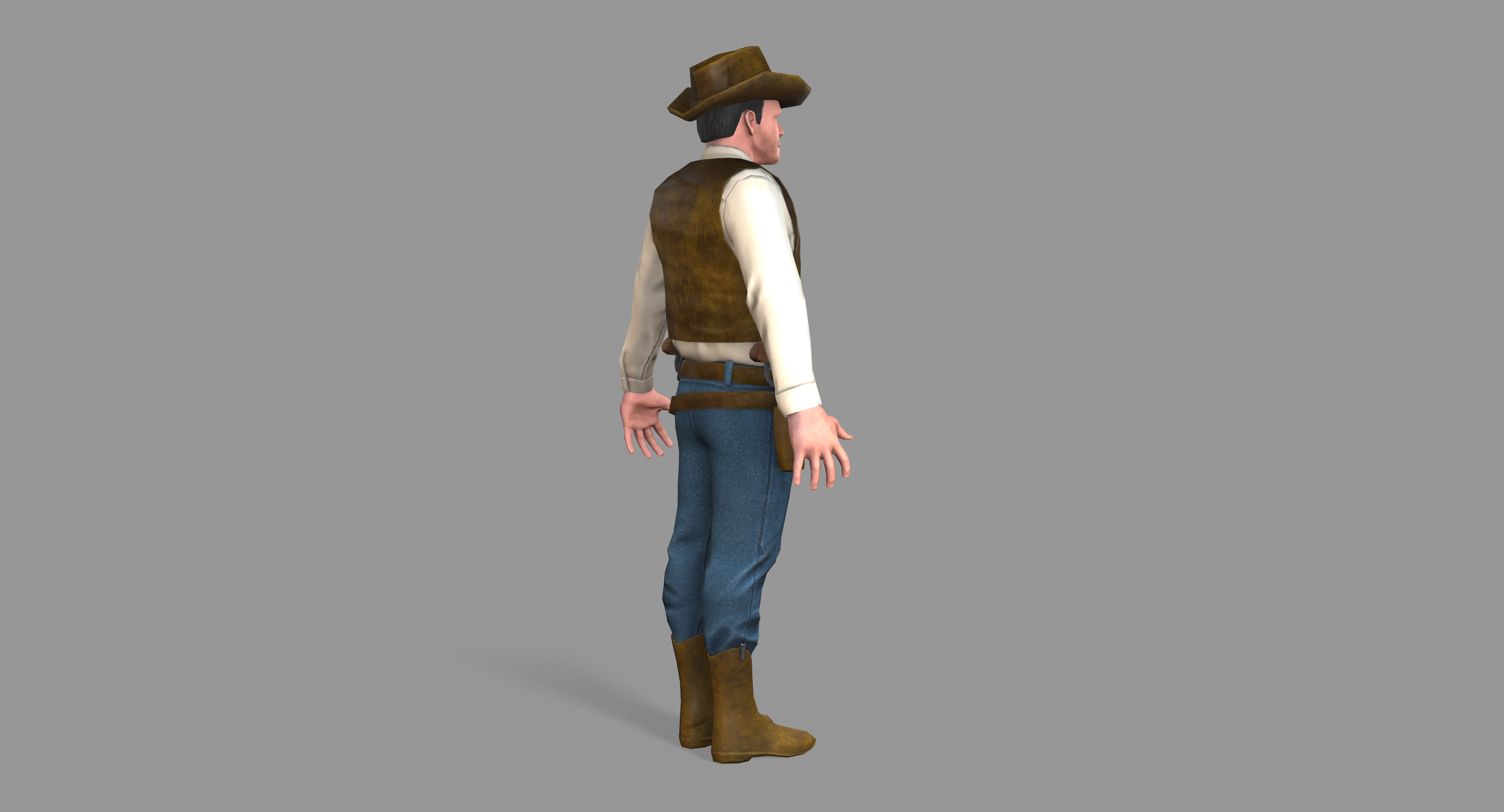 Unity cowboy 3D model - TurboSquid 1333310