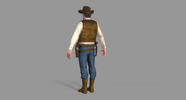 Unity cowboy 3D model - TurboSquid 1333310