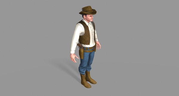 Unity cowboy 3D model - TurboSquid 1333310