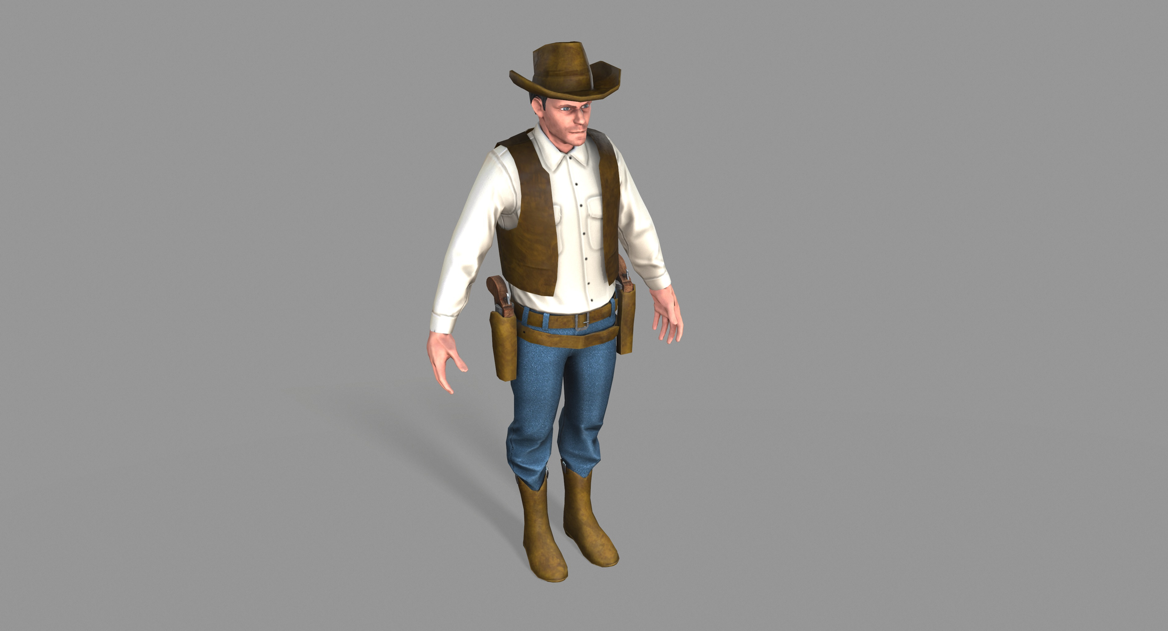 Unity cowboy 3D model - TurboSquid 1333310