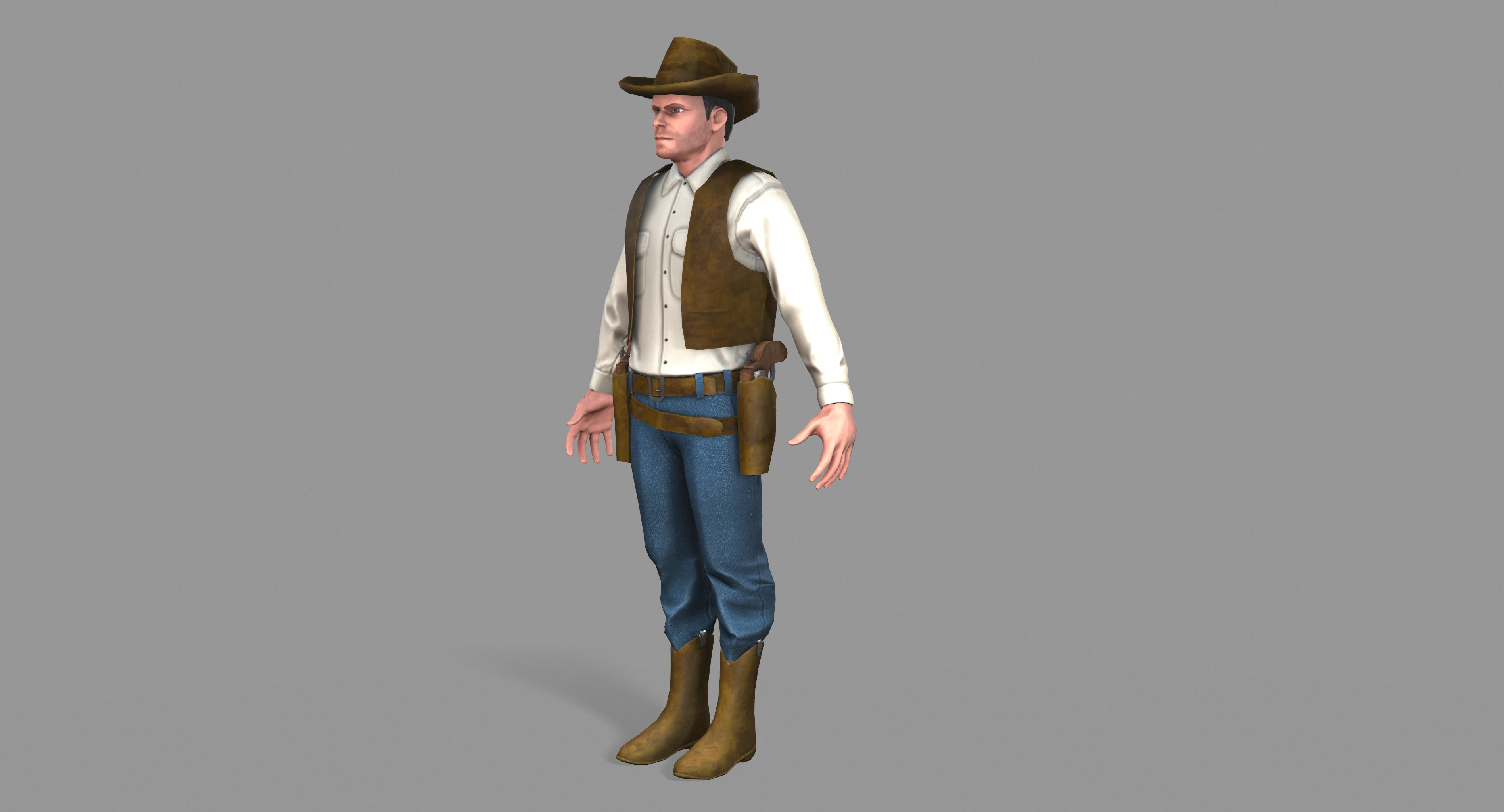 Unity cowboy 3D model - TurboSquid 1333310