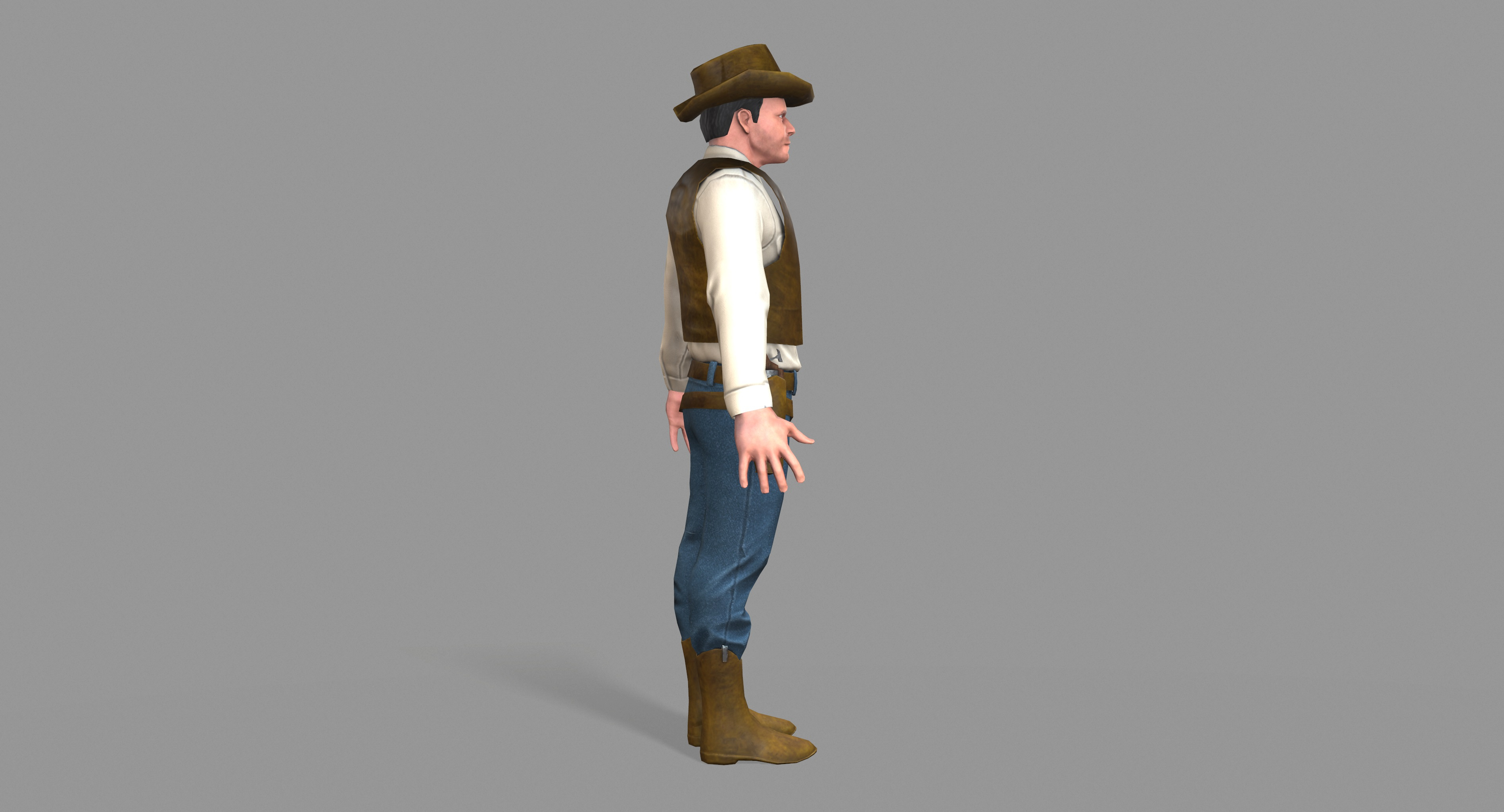 Unity cowboy 3D model - TurboSquid 1333310