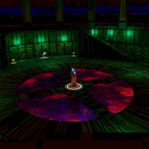 3D Retro Game Style Background model