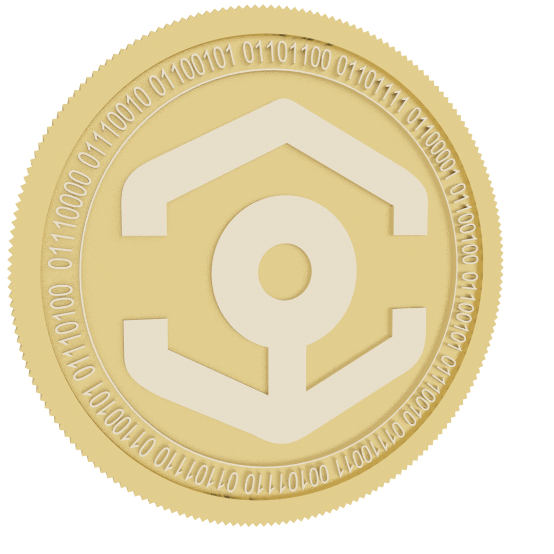 3D ankr gold coin - TurboSquid 1493013