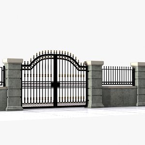 3dsmax wrought iron gate