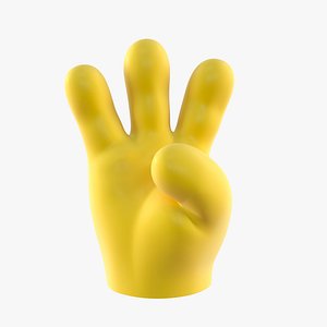 Simpsons Hand - Three 3D model